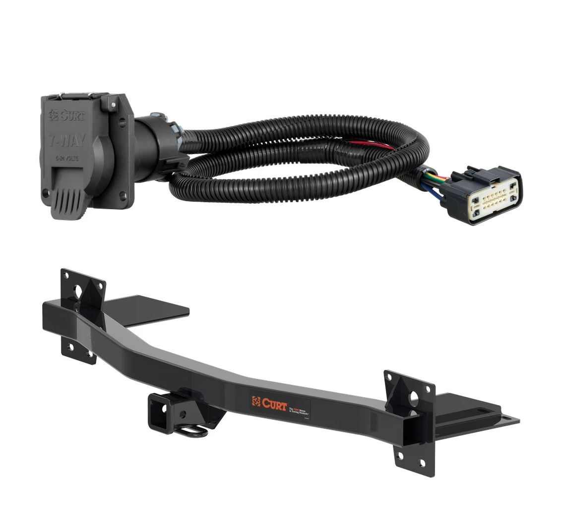2018 - 2023 Chevrolet Traverse Curt 2", Class 3 Trailer Tow Hitch + 7-way Wiring Kit 13433