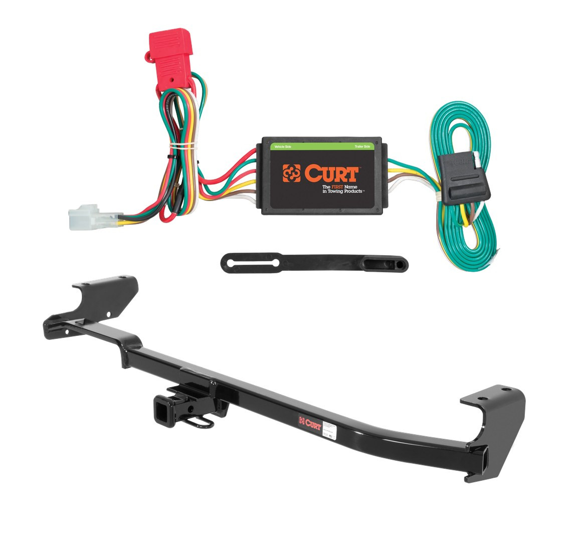 2004 Subaru Impreza Wagon Curt 1-1/4", Class 1 Trailer Tow Hitch + 4-flat Wiring Kit 11318