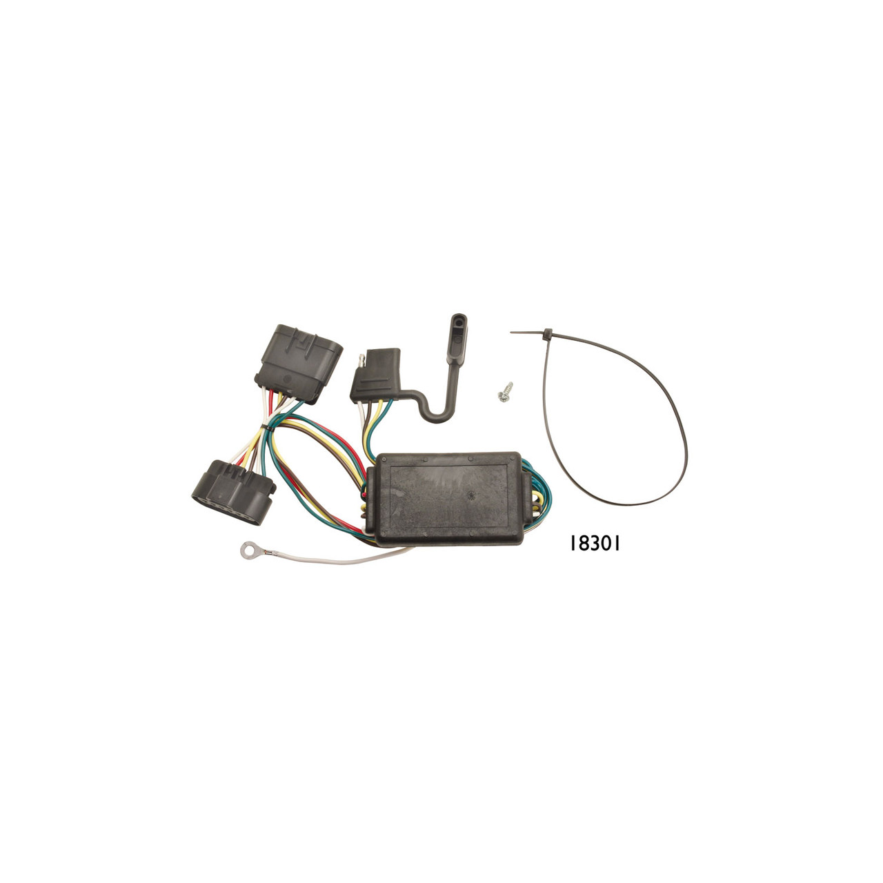 2007-2008 Isuzu i-290 Draw-tite Class 4 Trailer Hitch, 2 Inch Square Receiver Bundle w/ Plug-n-Play T-One Wiring Harness