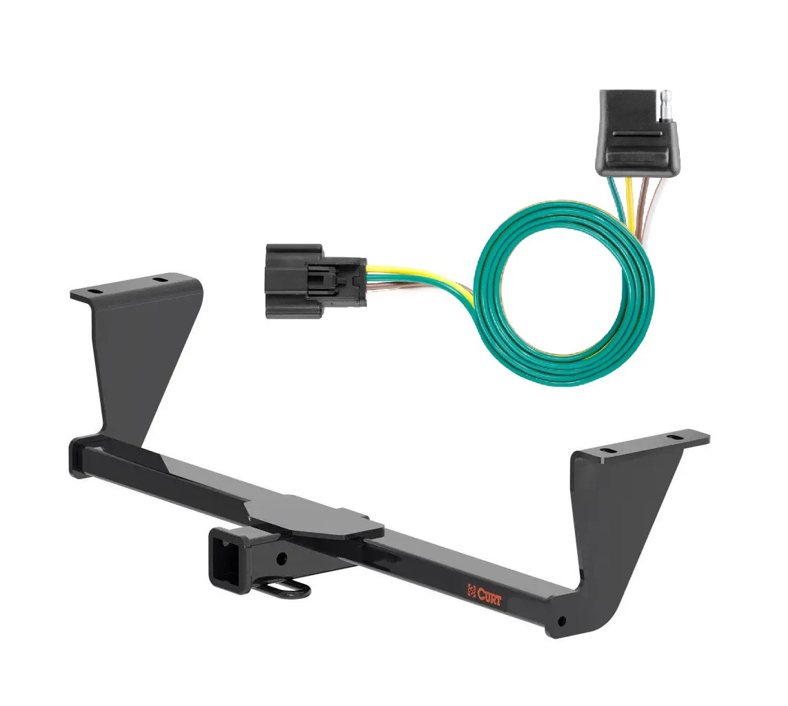 2024 - 2026 Honda Prologue Curt 2", Class 3 Trailer Tow Hitch + 4-flat Wiring Kit 13617