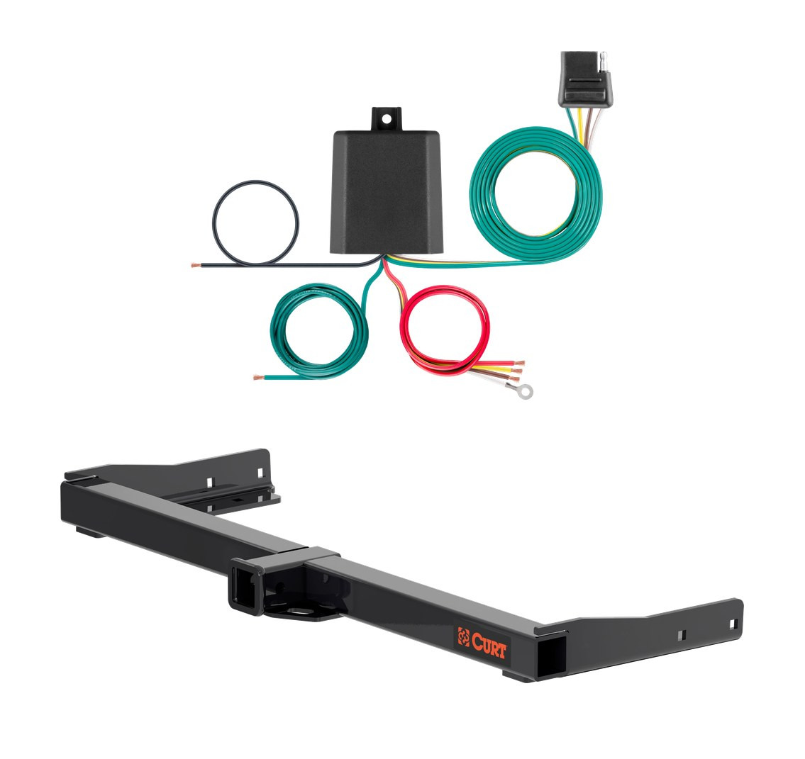 2024 - 2026 Jeep Wagoneer S Curt 2", Class 3 Trailer Tow Hitch + 4-flat Wiring Kit 13637