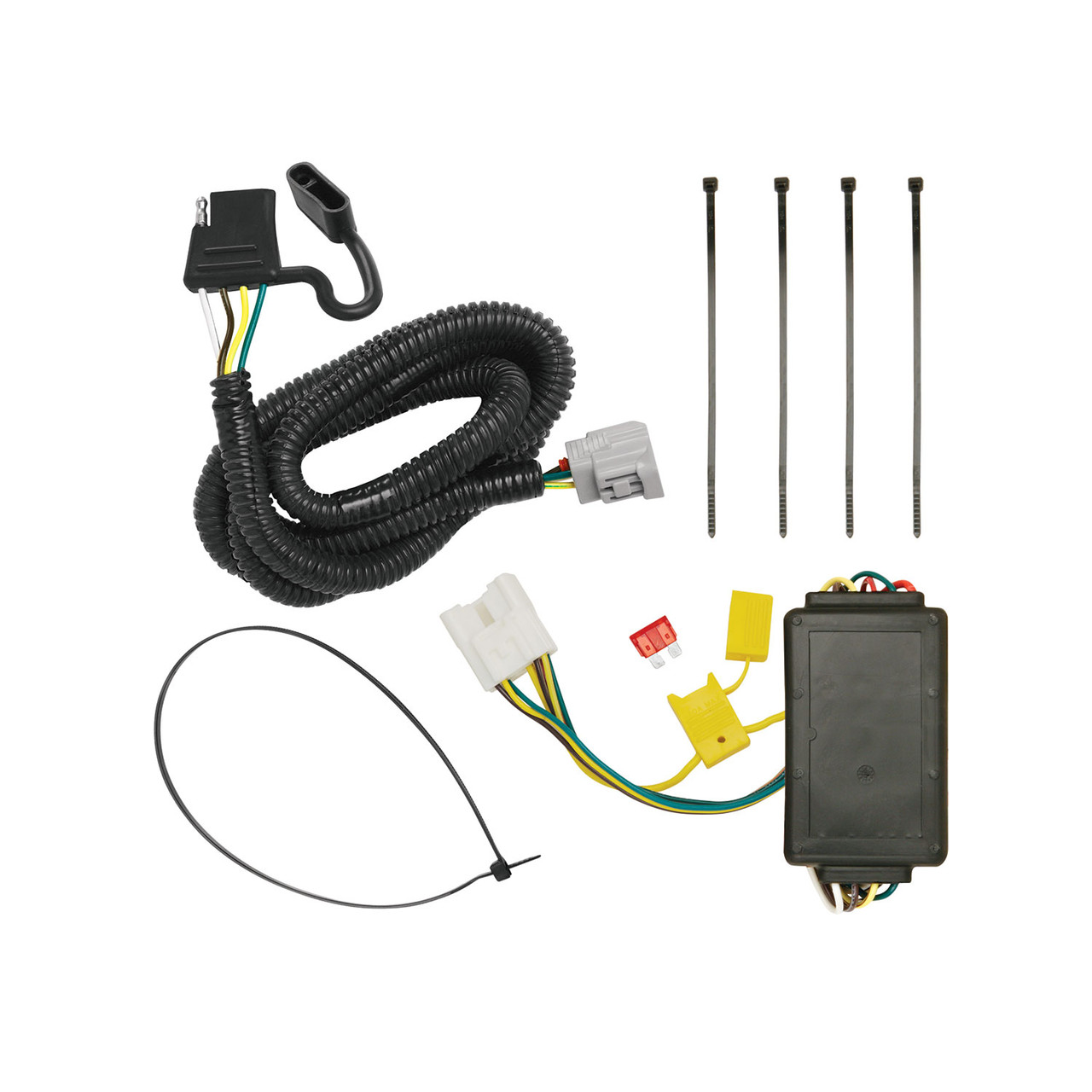 2010-2015 Lexus RX450h Draw-tite Class 3 Trailer Hitch, 2 Inch Square Receiver Bundle w/ Plug-n-Play T-One Wiring Harness