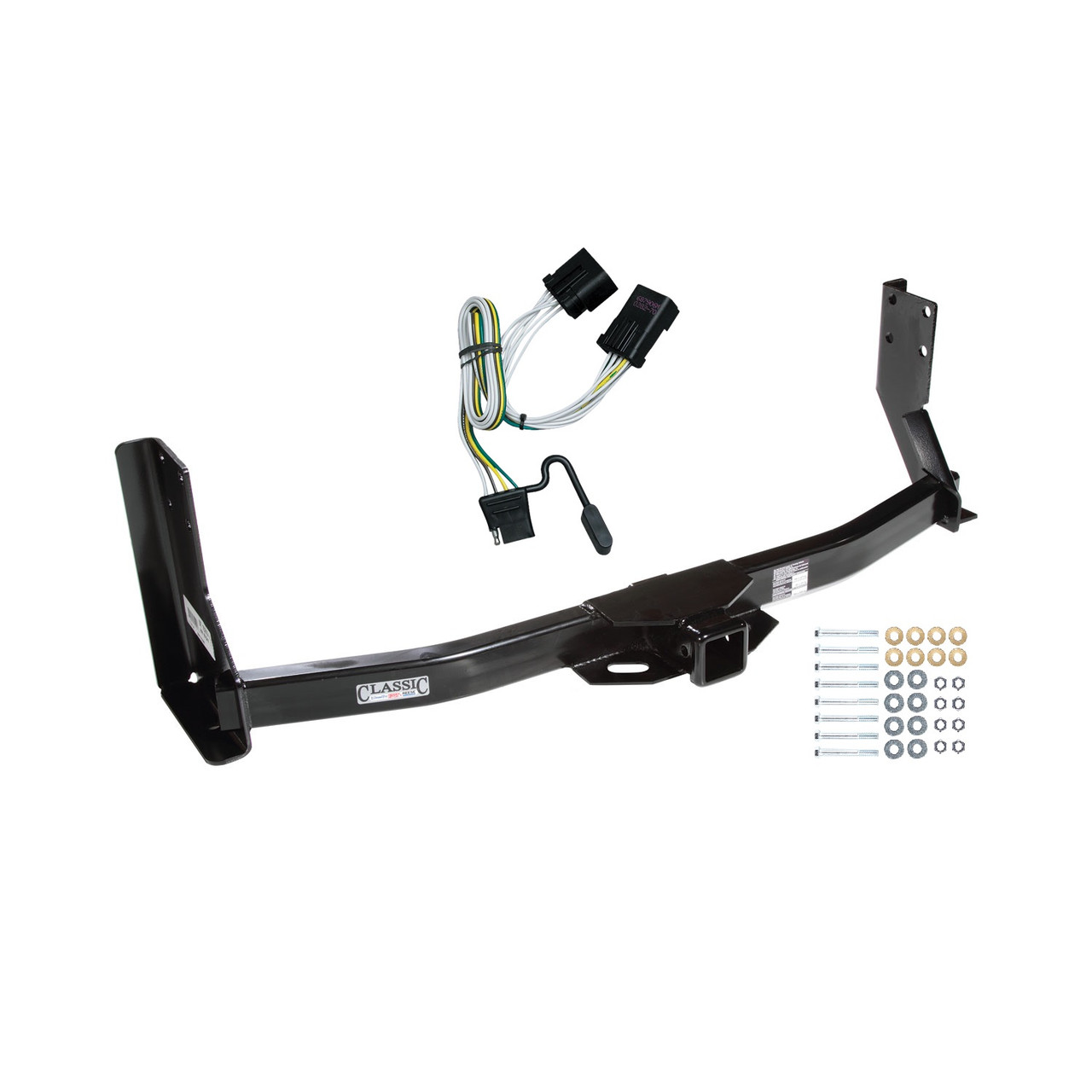 2003-2006 Freightliner Sprinter 3500 w/41" Wide Frames, Except 118" Wheelbase & Factory Metal Step Platform Draw-tite Class 3 Trailer Hitch, 2 Inch Square Receiver Bundle w/ Plug-n-Play T-One Wiring Harness