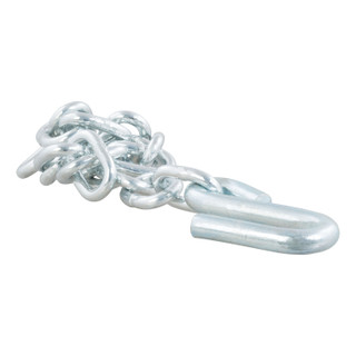 CURT 80300 27-Inch Trailer Safety Chain with 17/32-In S-Hook, 7,000 lbs Break Strength
