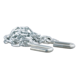 CURT 80010 48-Inch Trailer Safety Chain with 3/8-In S-Hooks, 2,000 lbs Break Strength