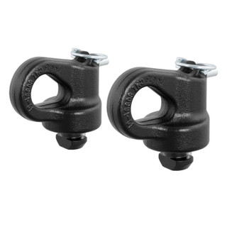 CURT 60691 OEM Puck System Gooseneck Safety Chain Anchors, 30K, Fits Select Silverado, Sierra 2500, 3500 HD, F-250, F-350, Nissan Titan XD