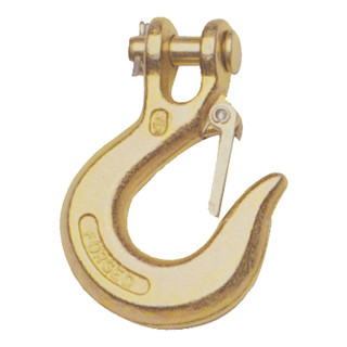 CURT 81900 1/4-Inch Forged Steel Clevis Slip Hook with Safety Latch, 7,800 lbs, 1/2-In Opening, 1/4" Pin