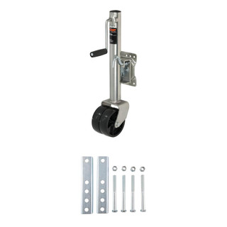 CURT Marine Jack with Dual 6" Wheels (1,500 lbs, 10" Travel) Trailer Jack