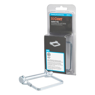 CURT 5/16" Safety Pin (3" Pin Length, Packaged) Trailer Hitch Lock