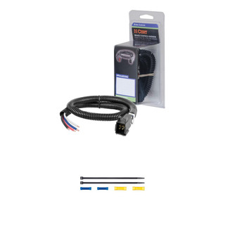 CURT Universal Trailer Brake Controller Harness with Pigtails (Packaged) Trailer Brake Control Harness