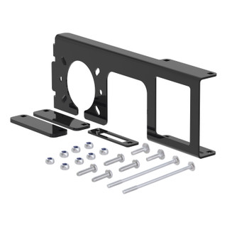CURT Easy-Mount Wiring Bracket for 4 or 5-Flat & 6 or 7-Round (2" Receiver) Trailer Wire Connector Mounting Bracket
