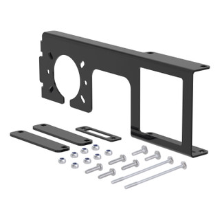 CURT Easy-Mount Wiring Bracket for 4 or 5-Flat & 6 or 7-Round (2-1/2" Receiver) Trailer Wire Connector Mounting Bracket