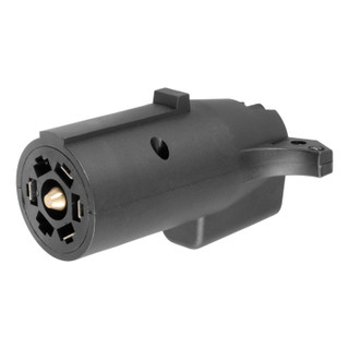 CURT Electrical Adapter (7-Way RV Blade Vehicle to 5-Way Flat Trailer) Trailer Wiring Adapter Connector