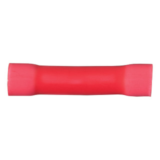 CURT 59421 22-18 Gauge Red Vinyl-Insulated Wire Butt Connectors, 100-Pack