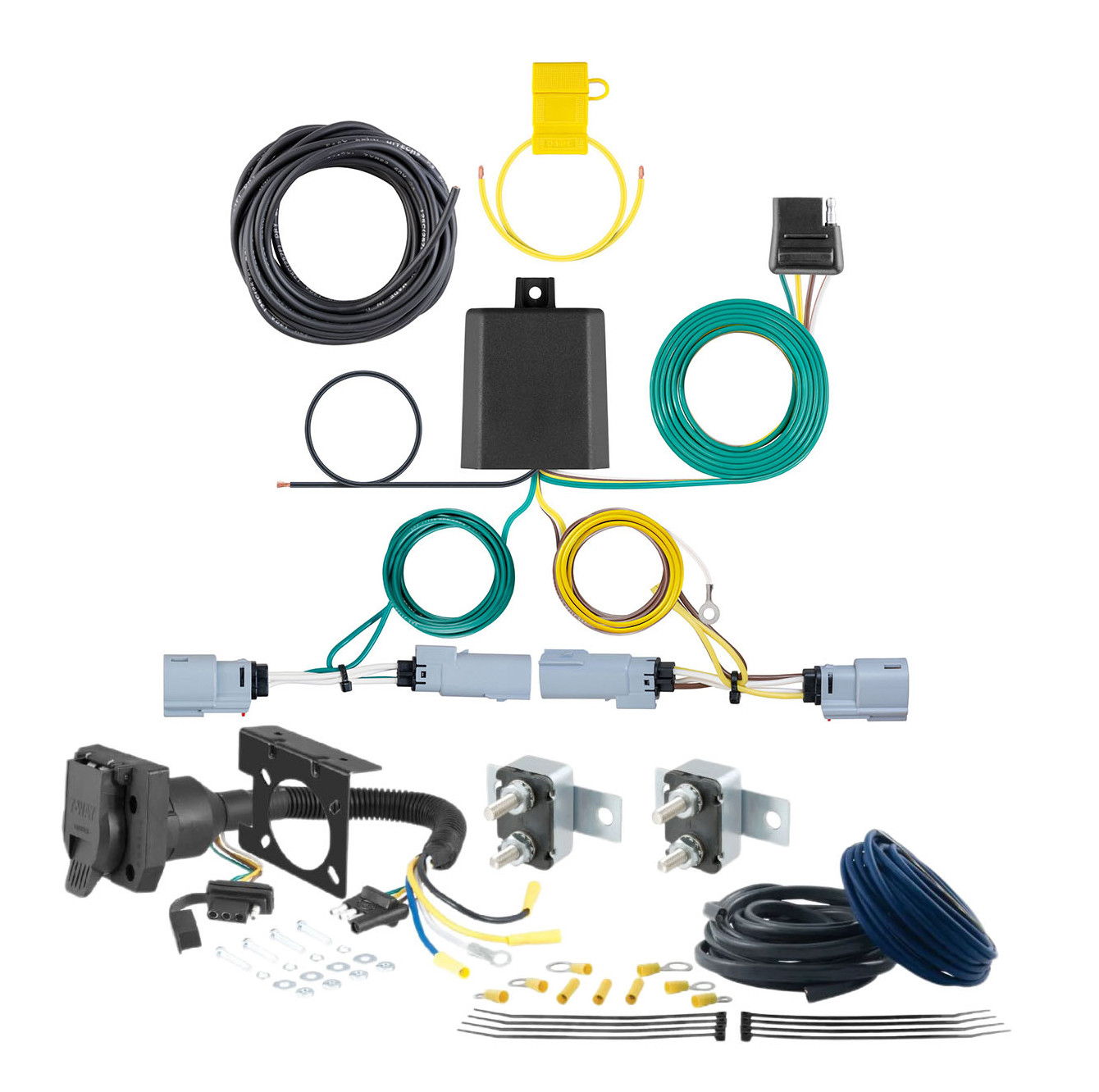 17 - 19 Nissan Rogue Sport CURT Trailer Brake Controller 7-Way Upgrade Kit  7WK2070