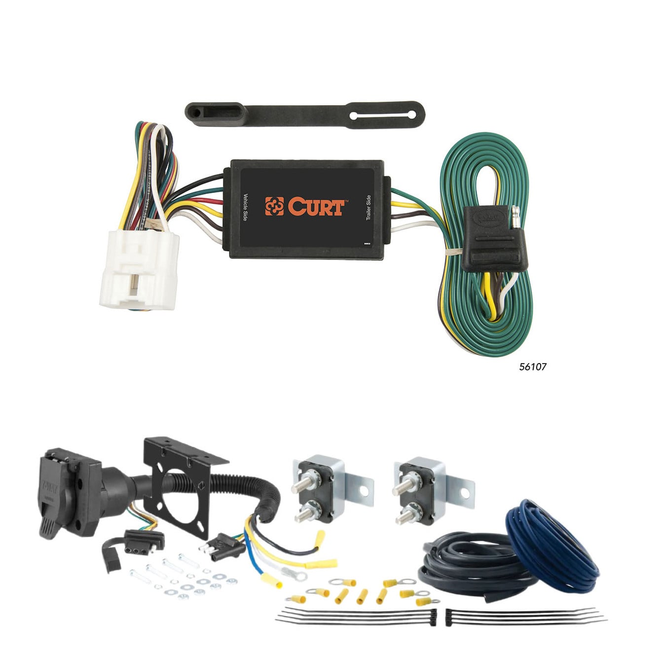 11 - 14 Toyota Sienna CURT Trailer Brake Controller 7-Way Upgrade Kit  7WK2437