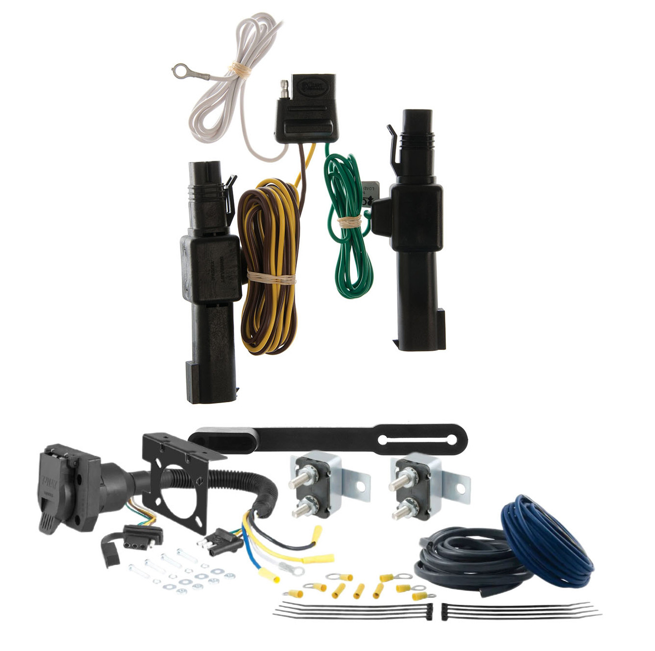 87 - 97 Ford F-350 Old body, excluding with 10" drop bumper CURT Trailer Brake Controller 7-Way Upgrade Kit  7WK892