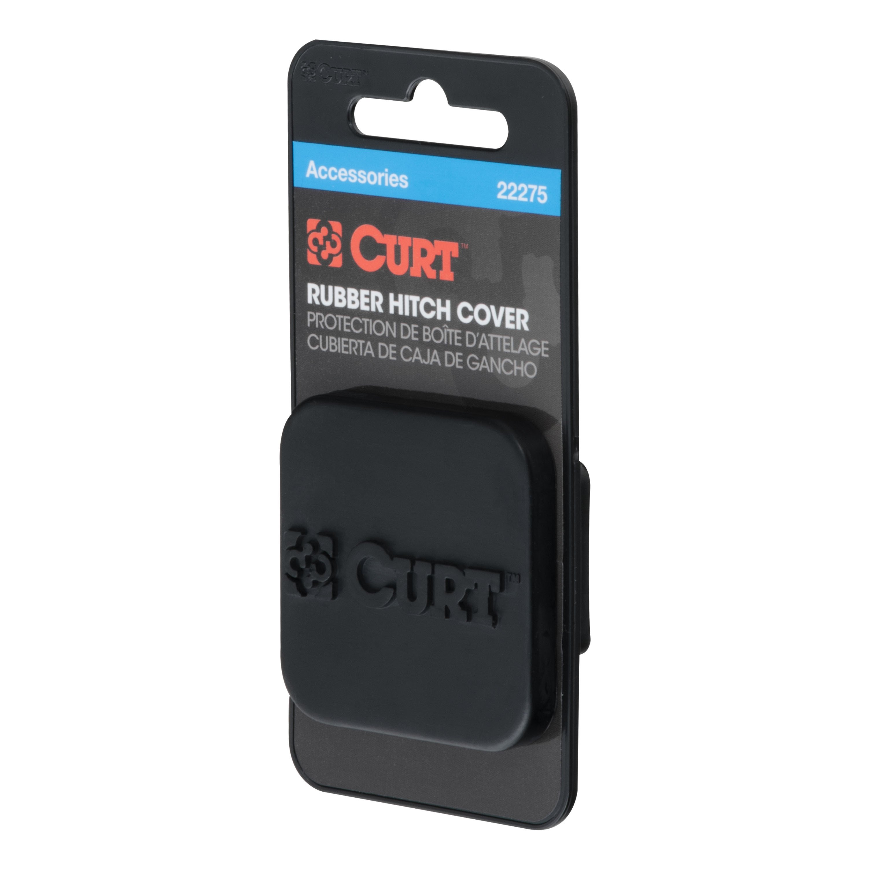 CURT 1-1/4" Rubber Hitch Tube Cover (Packaged) Trailer Hitch Cover