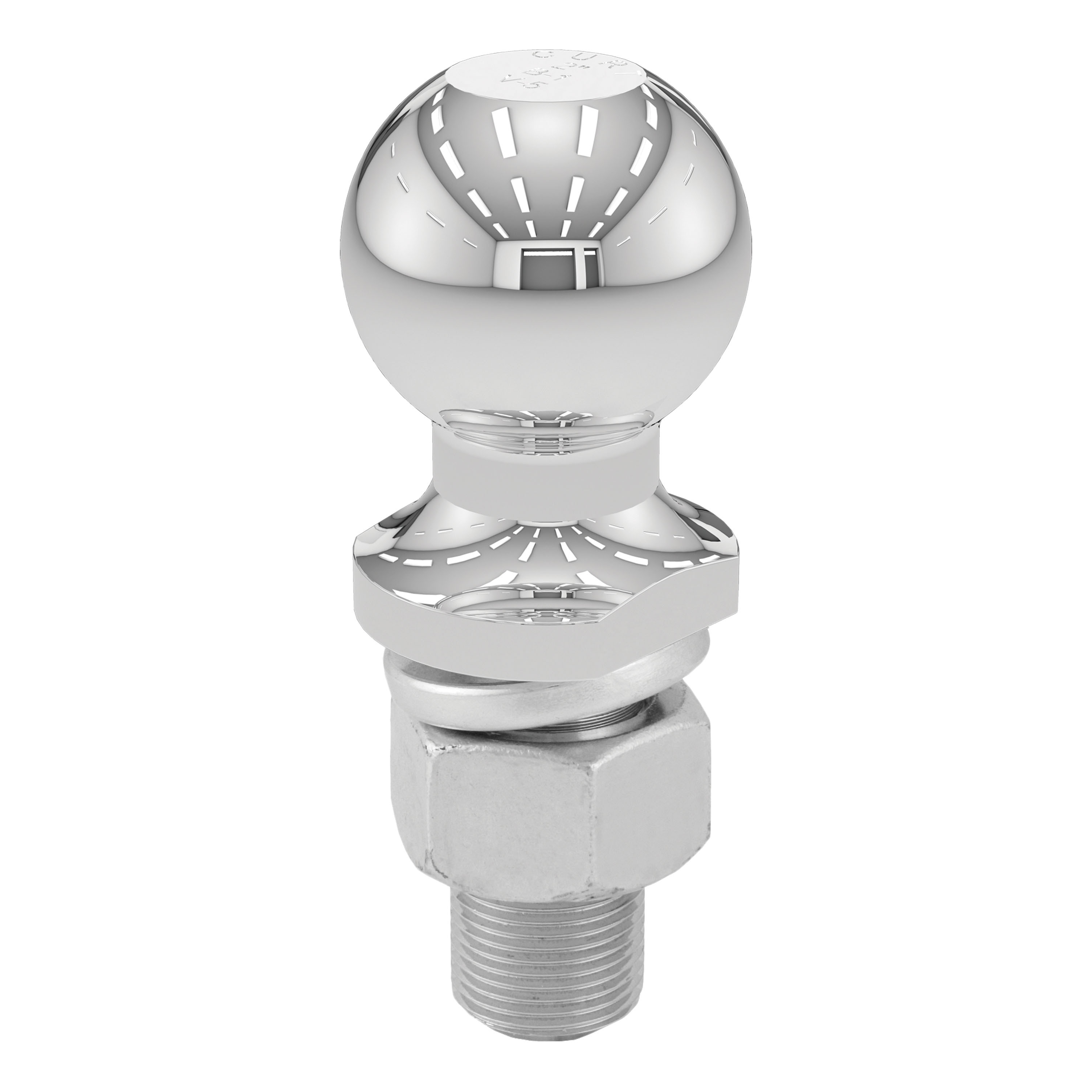 CURT 2" Trailer Ball (1" x 2-1/4" Shank, 12,000 lbs., Chrome) Trailer Hitch Ball