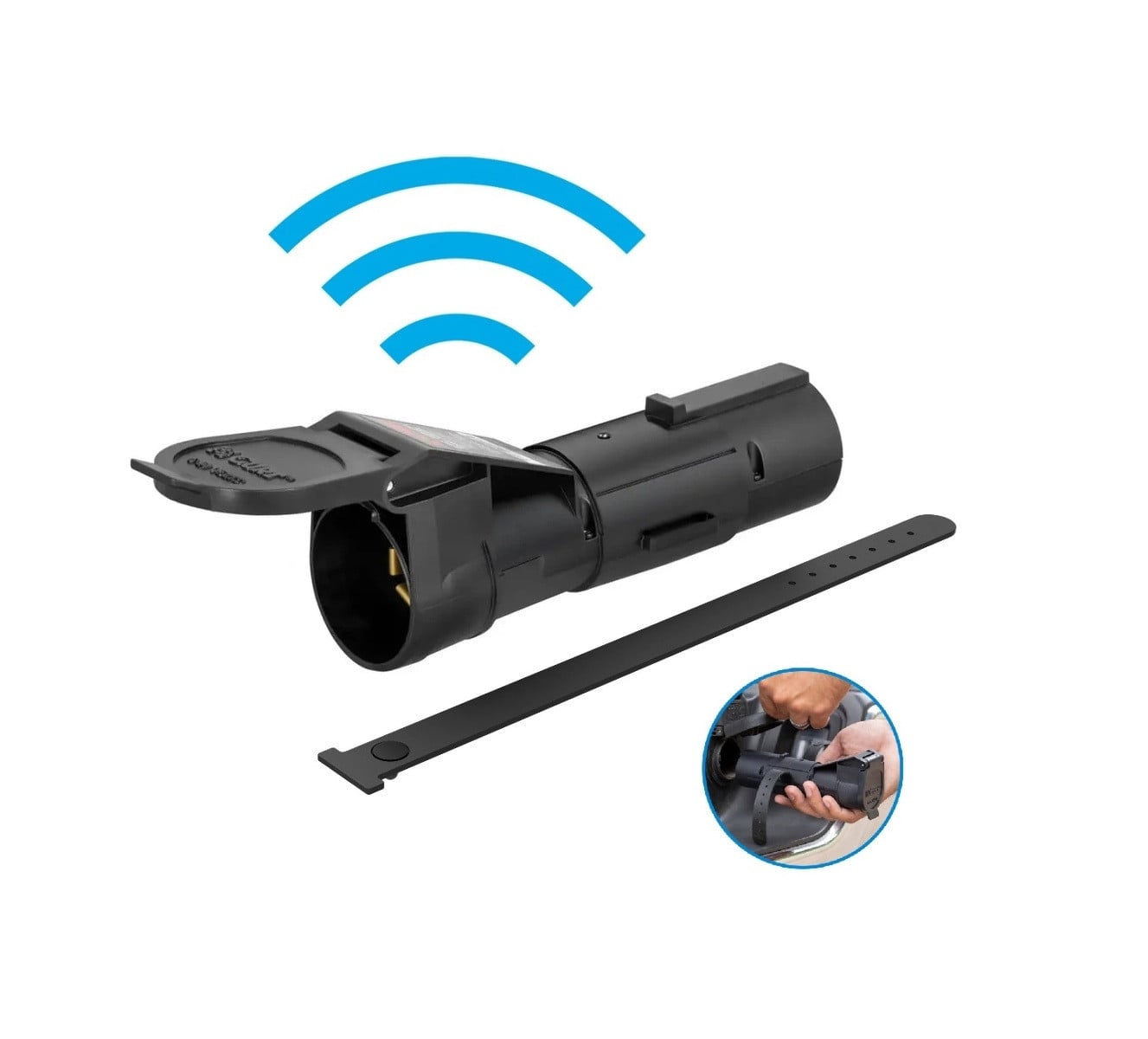CURT Echo Mobile Bluetooth Trailer Brake Controller – Wireless, Plug & Play, Smartphone App, Fits 7-Way, 1-2 Axles