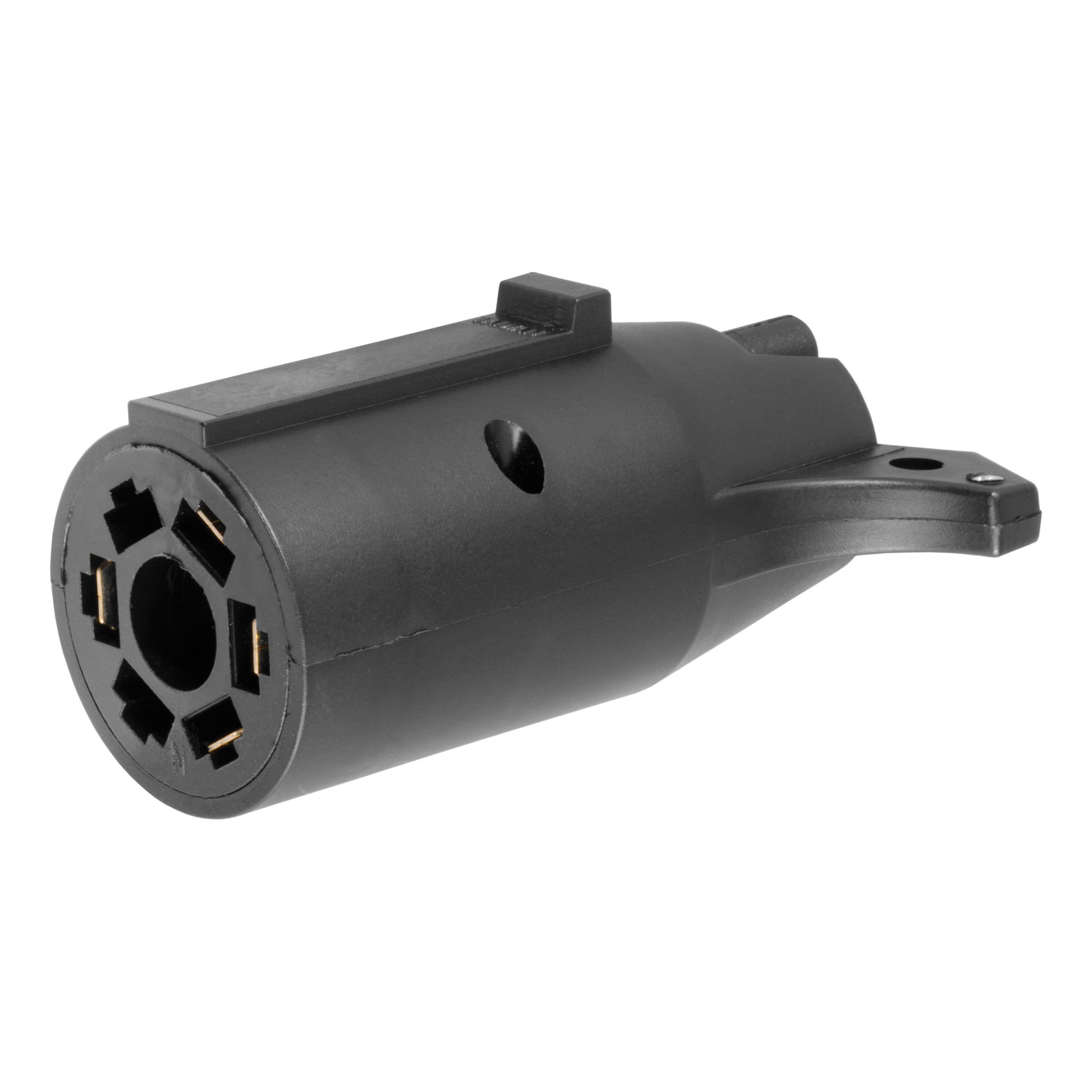 CURT Electrical Adapter (7-Way RV Blade Vehicle to 4-Way Flat Trailer) Trailer Wiring Adapter Connector
