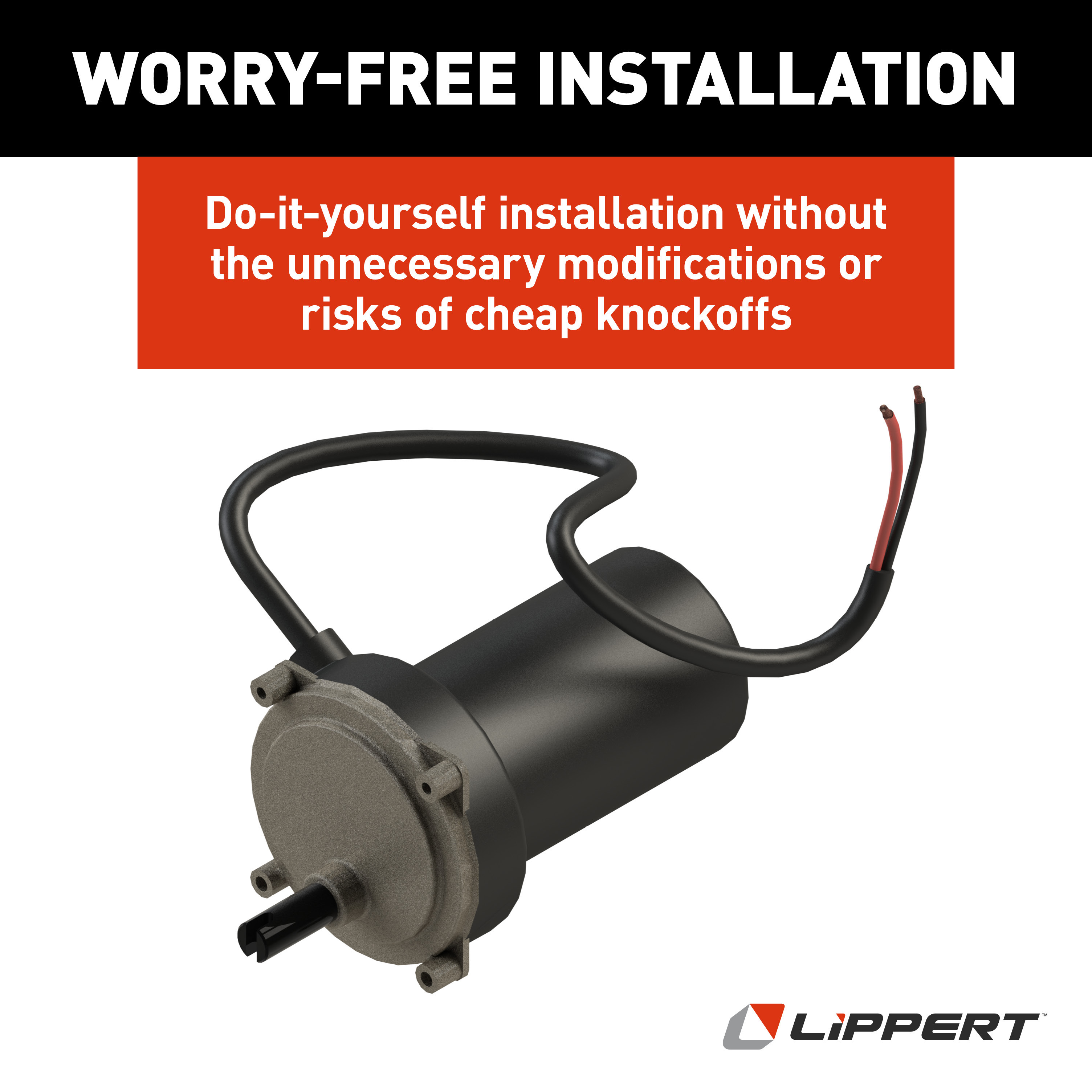 Lippert Replacement High-Speed Electric RV Stabilizer Motor