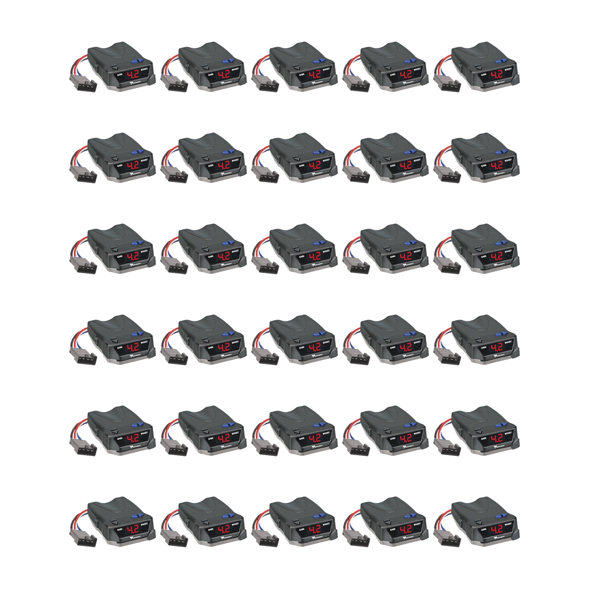 Tekonsha (30-Pack) BRAKE-EVN Proportional Brake Controller for Trailers with 1-4 Axles, Black