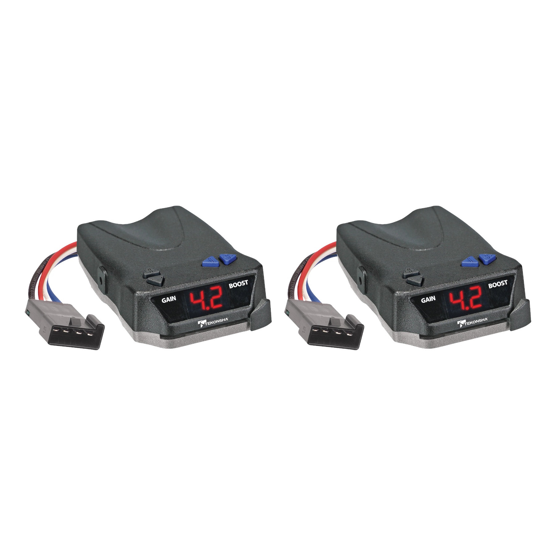 Tekonsha (2-Pack) BRAKE-EVN Proportional Brake Controller for Trailers with 1-4 Axles, Black