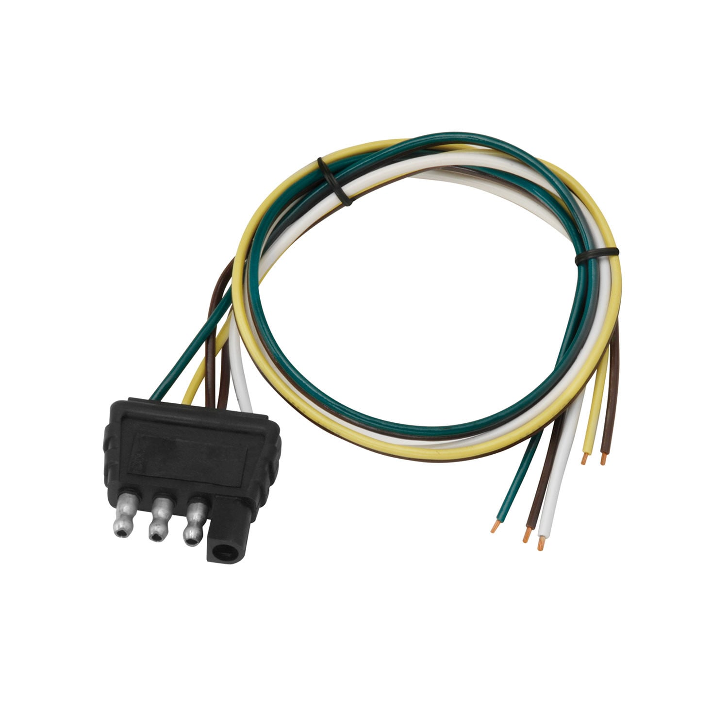 Wesbar Wiring Connector, 4-Way Flat Trailer End, 18 in. Length Wire WB002402