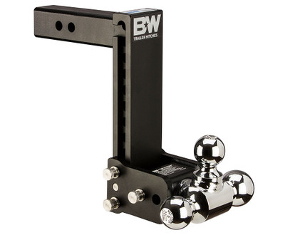 B&W 10K 9" Drop 9.5" Rise ( 1-7/8" , 2-5/16" Balls) Adjustable Ball Mount Hitch For 2" Recievers  TS10050B