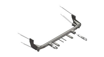 BlueOx Tow Bar Base Plate, Front Mount, RV Flat Towing for Select, FORD EDGE SPORT