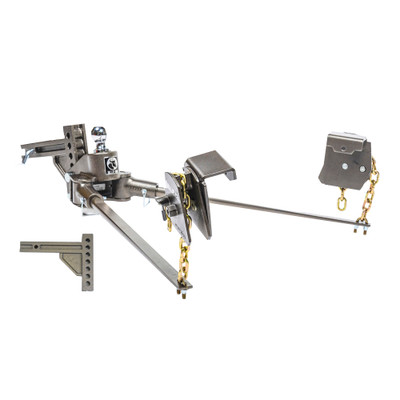 BlueOx  20K, 350 lbs TW, SwayPro Weight Distributing Hitch, 2" Recievers 9-hole/9 receiver stinger BXW0350