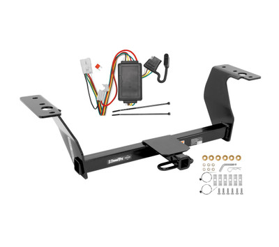 2014-2018 Subaru Forester Draw-tite Class 2 Trailer Hitch, 1-1/4 Inch Square Receiver Bundle w/ Plug-n-Play T-One Wiring Harness