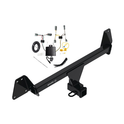 2022-2023 Toyota Corolla Cross Except w/LED Taillights Draw-tite Class 3 Trailer Hitch, 2 Inch Square Receiver Bundle w/ Plug-n-Play T-One Wiring Harness