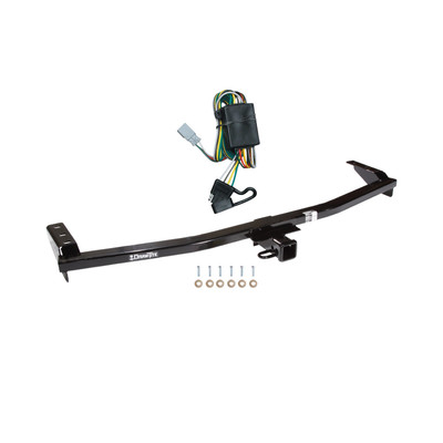 2001-2006 Acura MDX Except w/Full Size Spare Tire Draw-tite Class 3 Trailer Hitch, 2 Inch Square Receiver Bundle w/ Plug-n-Play T-One Wiring Harness