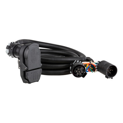 CURT 7' Custom Wiring Extension Harness (Adds 4-Way, 7-Way RV Blade to Truck Bed) 56003