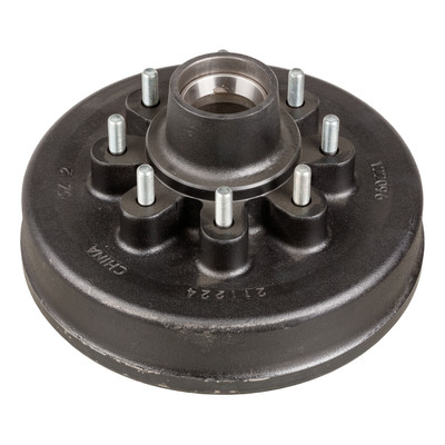 Lippert 12" Brake Drum Hub Assembly for 7,000-lb. Axle - 8 on 6.5",1/2" Stud 122096
