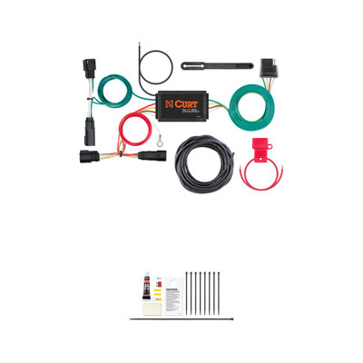 CURT 56320 Vehicle-Side Custom 4-Pin Trailer Wiring Harness, Fits Select Ford Escape
