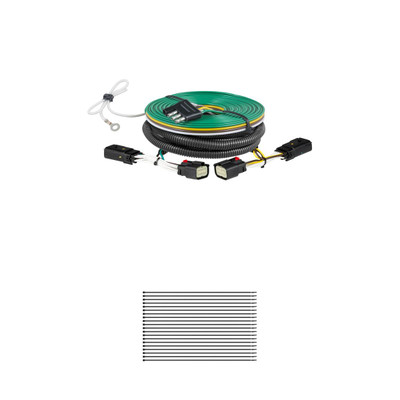 CURT 58995 Custom Towed-Vehicle RV Wiring Harness for Dinghy Towing, Fits Select Ram 2500, 3500