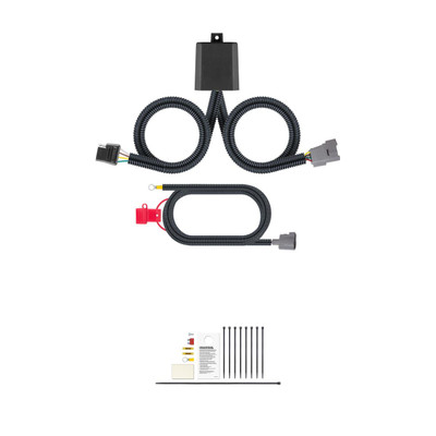 CURT 56438 Vehicle-Side Custom 4-Pin Trailer Wiring Harness, Fits Select Toyota Tundra