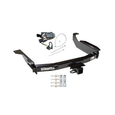1998-1999 Dodge Durango Draw-tite Class 3 Trailer Hitch, 2 Inch Square Receiver Bundle w/ Plug-n-Play T-One Wiring Harness