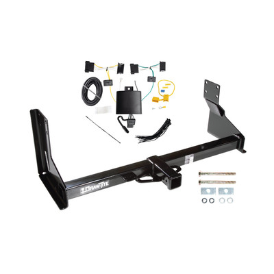 2019-2021 Freightliner Sprinter 2500 w/Factory Step Bumper Excluding Models w/30-3/8 Frame Width Draw-tite Class 3 Trailer Hitch, 2 Inch Square Receiver Bundle w/ Plug-n-Play T-One Wiring Harness