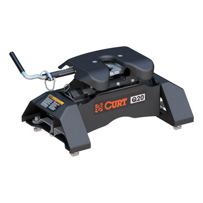 CURT 16094 20K, Q20 5th Wheel Hitch, 20,000 lbs, Select Chevrolet Silverado, GMC Sierra 2500, 3500 HD, 8-Foot Bed Puck System