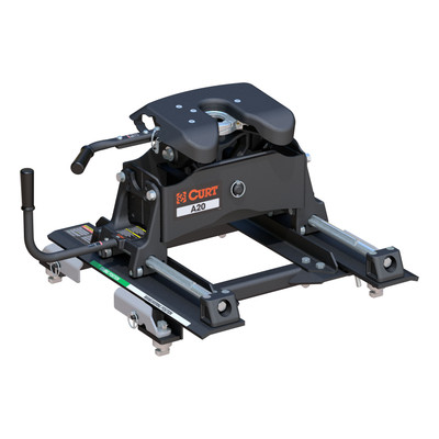 CURT 20K, A20 5th Wheel Slider Hitch, 20,000 lbs, Select Chevy Silverado, GMC Sierra 2500, 3500 HD, 6.5-Foot Bed Puck System 16669