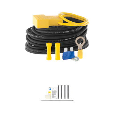 CURT 55152 Powered Converter Wiring Kit for Tail Light Converter, 15 Amps