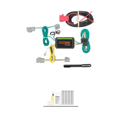 CURT 56242 Vehicle-Side Custom 4-Pin Trailer Wiring Harness, Fits Select Chrysler 200
