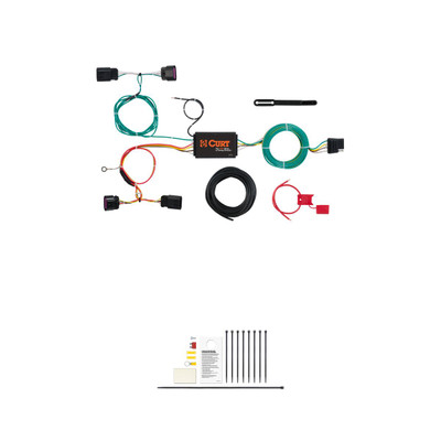 CURT 56288 Vehicle-Side Custom 4-Pin Trailer Wiring Harness, Fits Select Buick Verano