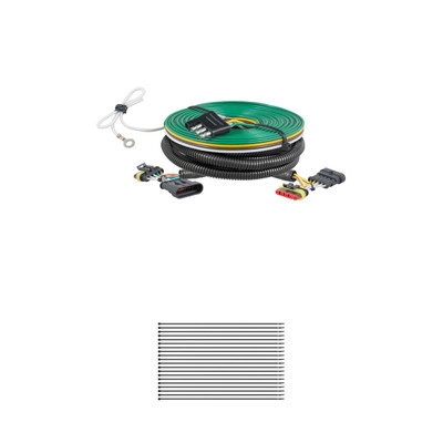 CURT 58911 Custom Towed-Vehicle RV Wiring Harness for Dinghy Towing, Fits Select Fiat 500