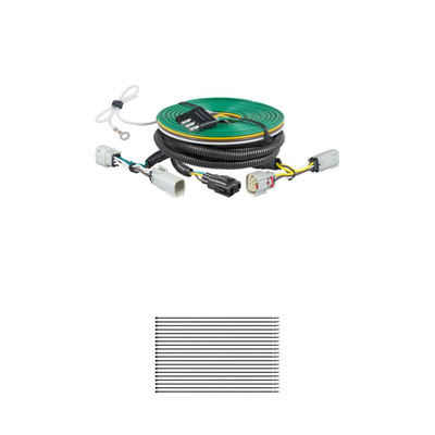 CURT 58955 Custom Towed-Vehicle RV Wiring Harness for Dinghy Towing, Fits Select Acura MDX