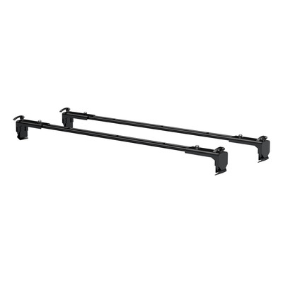 CURT 18122 Black Steel Quick-Release Roof Rack Crossbars, Fits Select Jeep Wrangler JL, Gladiator